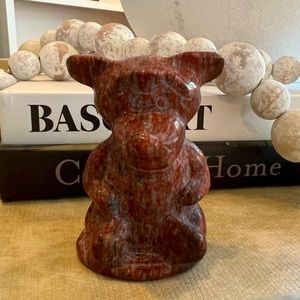 NWOT TIGGER - Red Jasper Crystal Disney Carving - 3in Tall